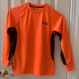 Boys Polo Performance dry fit long sleeve shirt
